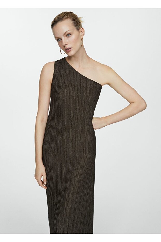 Triko asimetrik elbise - 1