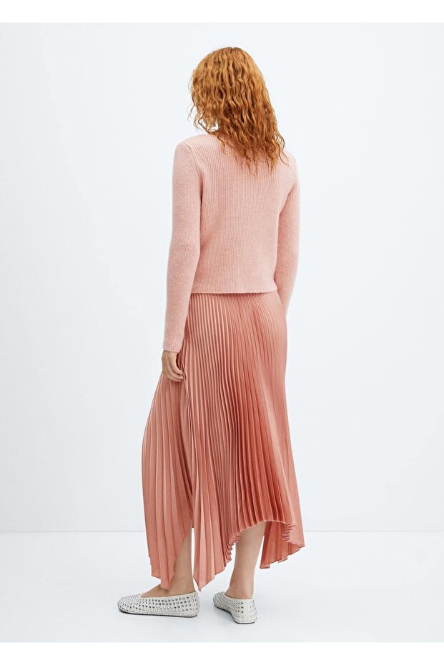 Düzensiz Pilili Etek - 4