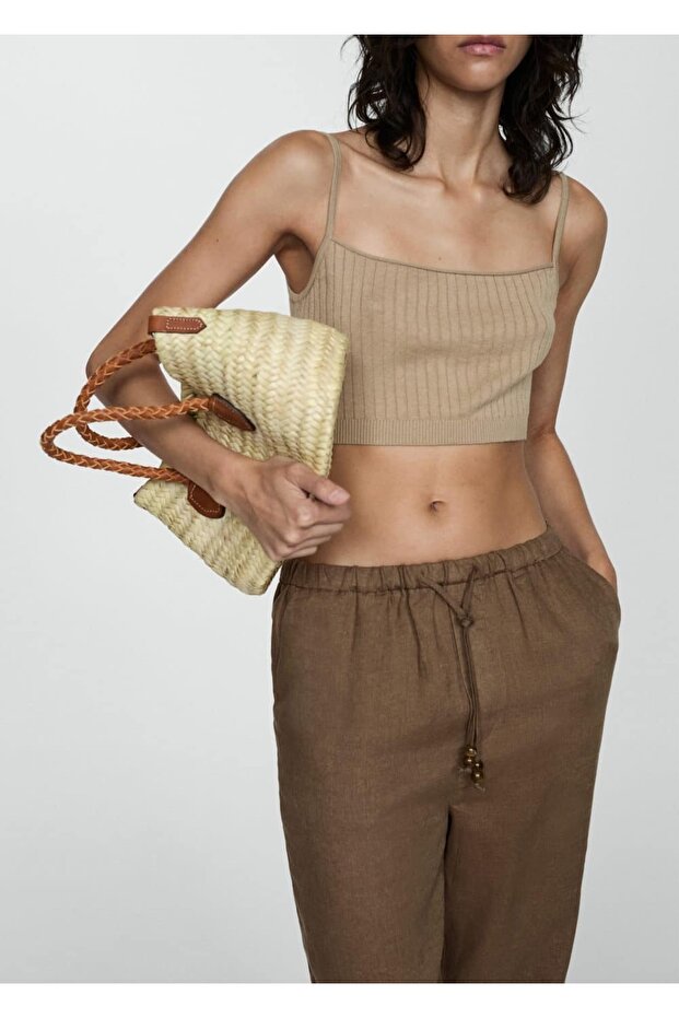 Keten jogger pantolon - 7