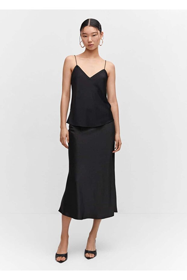 Saten dantel bluz - 2