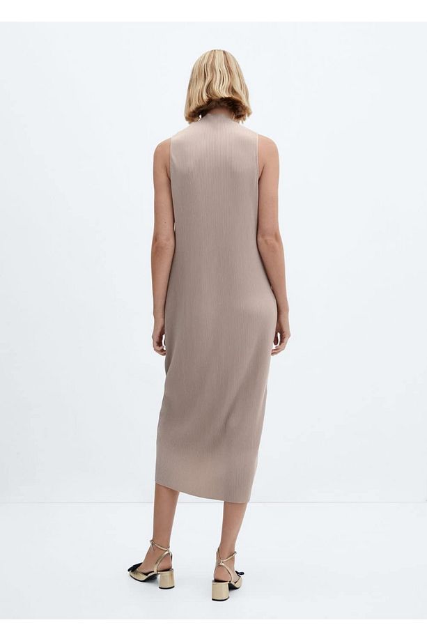 Tailored lastik örgü elbise - 4