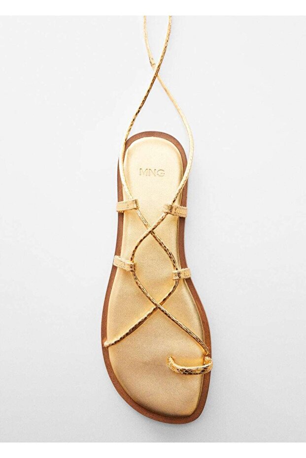 Deri bantlı sandalet - 3