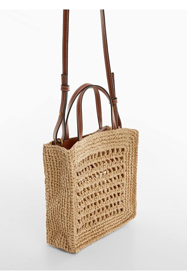Doğal elyaf omuzdan çantası - 1