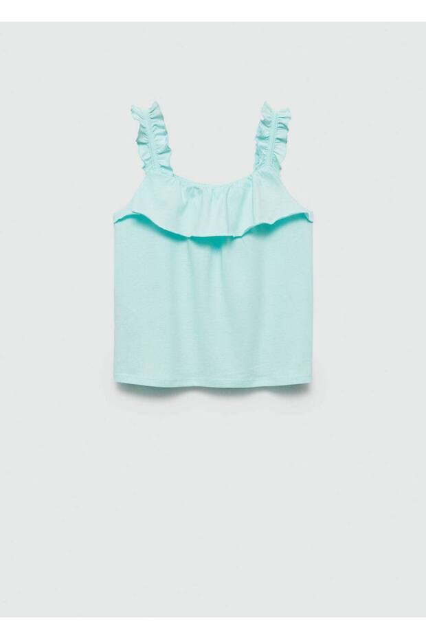 Pamuklu Askılı Tişört - 1