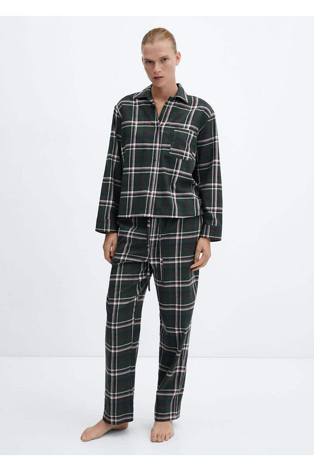 Pamuklu Flanel Pijama Gömlek - 2