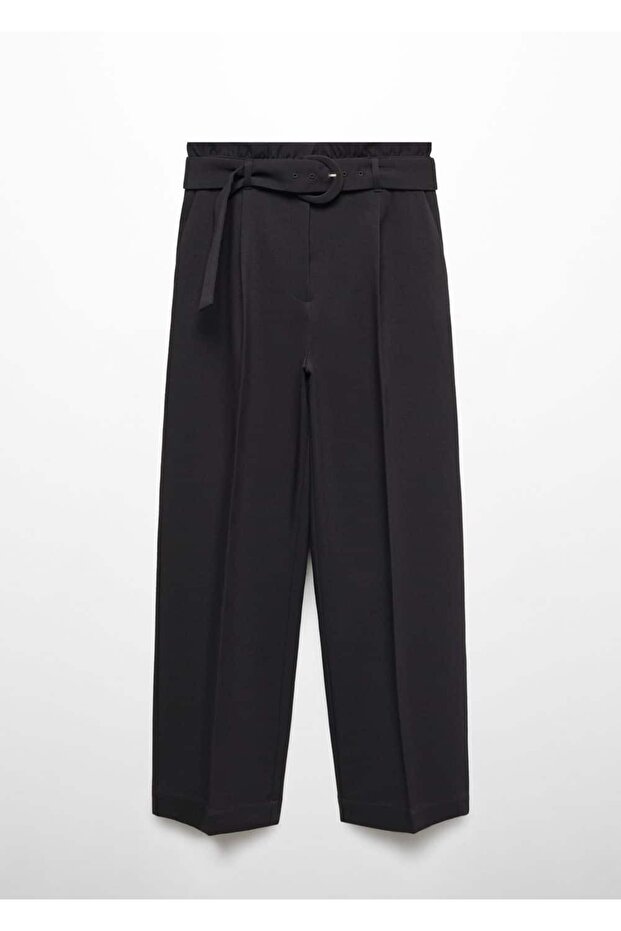 Belted Paperbag Pants - 3