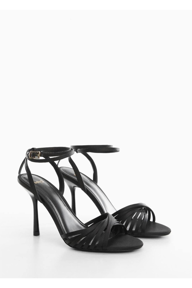 Bantlı topuklu sandalet - 1