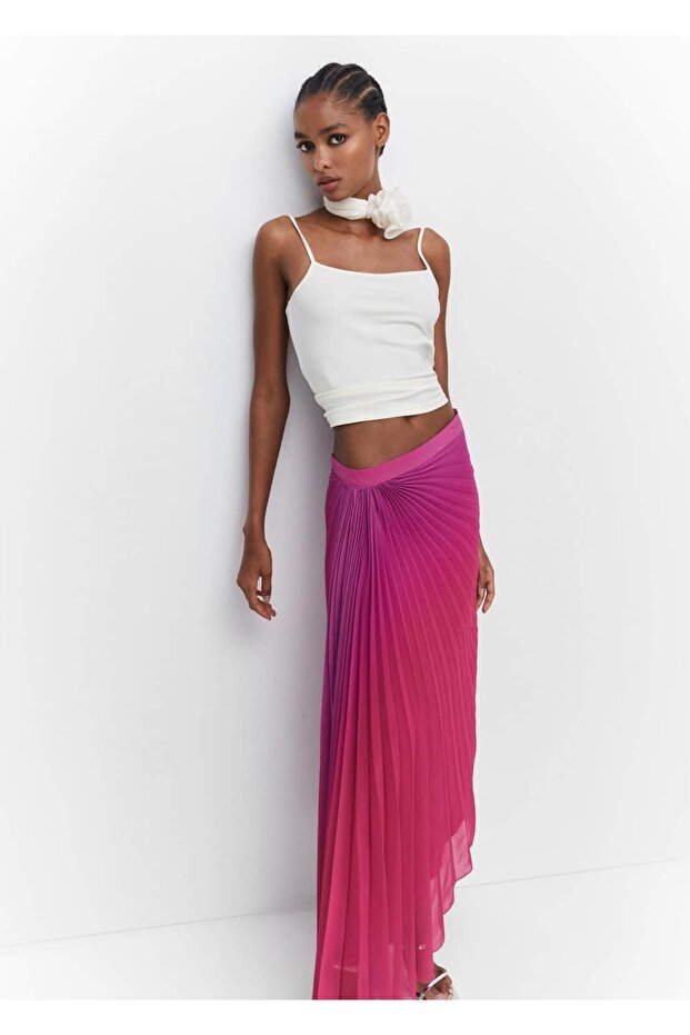 Pilili asimetrik etek - 5