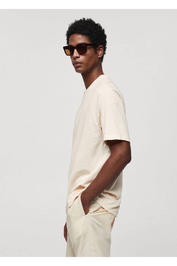 Relaxed fit pamuklu tişört - 6