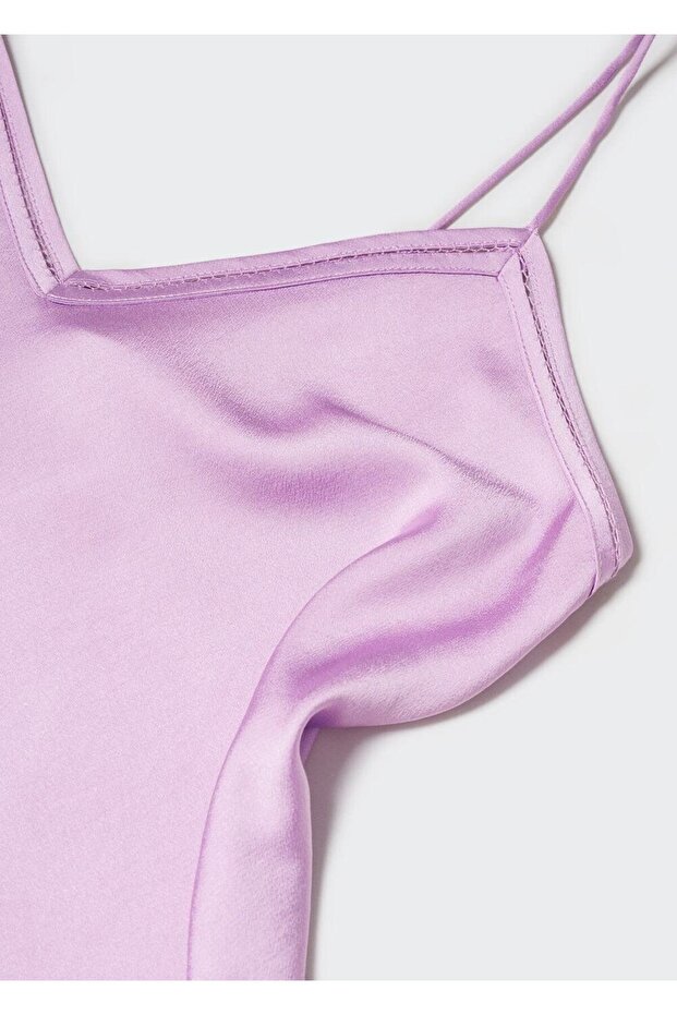 Saten dantel bluz - 5