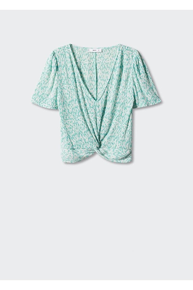Düğümli dokuma bluz - 3