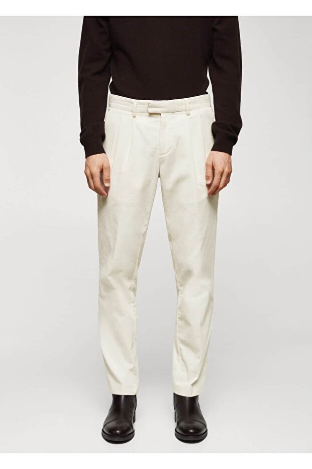 Cord-Faltenhose - 1