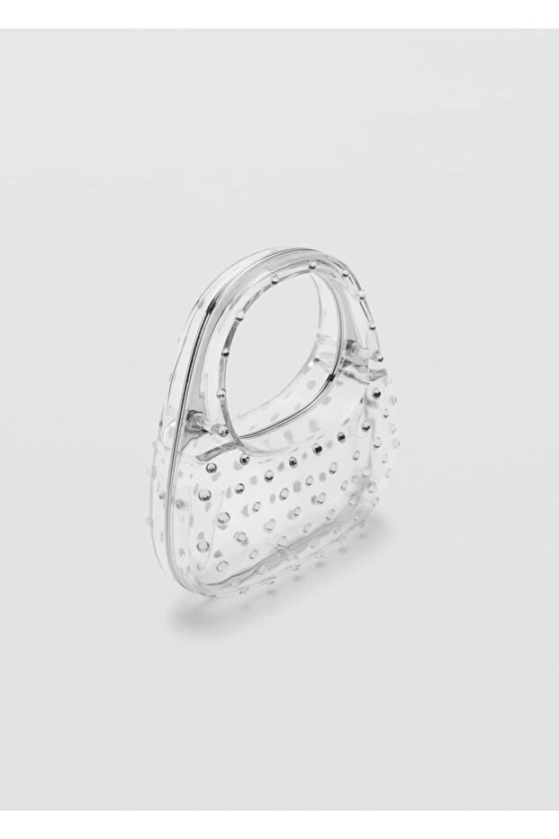 Sert şeffaf parıltılı çanta - 1