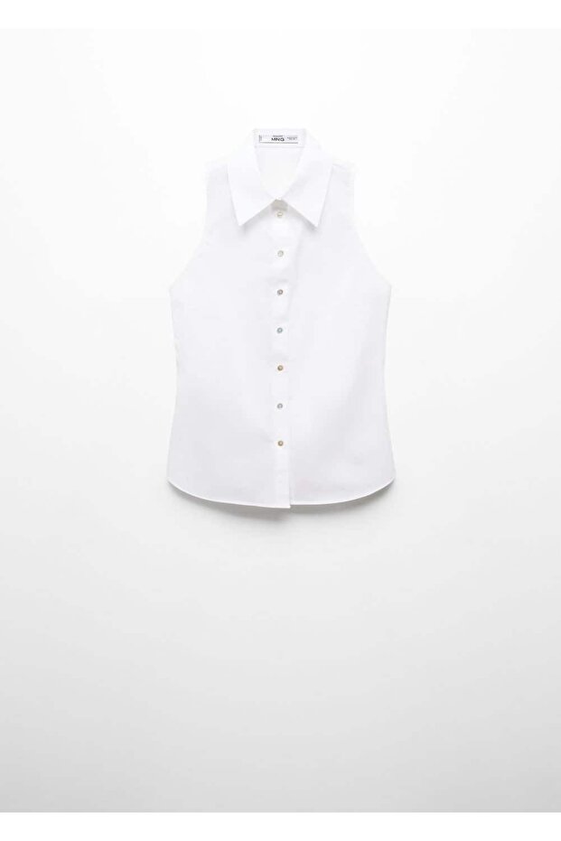 Kolsuz pamuklu gömlek - 3