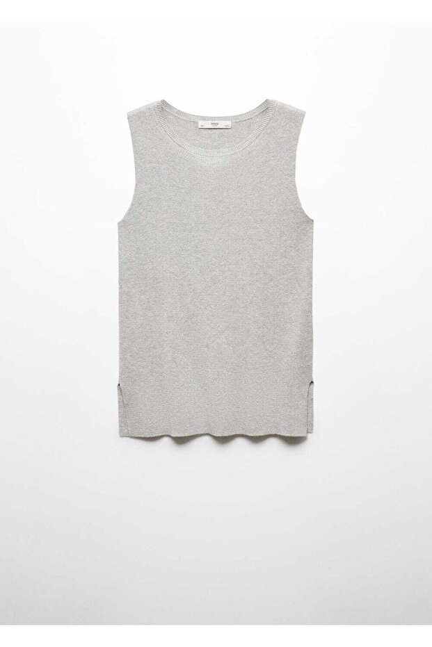 Pamuklu Keten Triko Bluz - 3