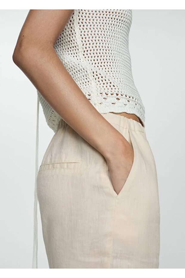 Keten jogger pantolon - 8