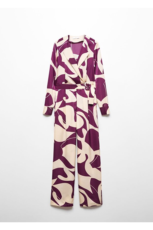 Kemerli desenli tulum - 3