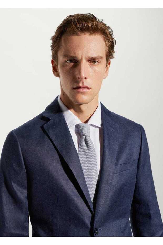 100% Linen Blazer Jacket - 7