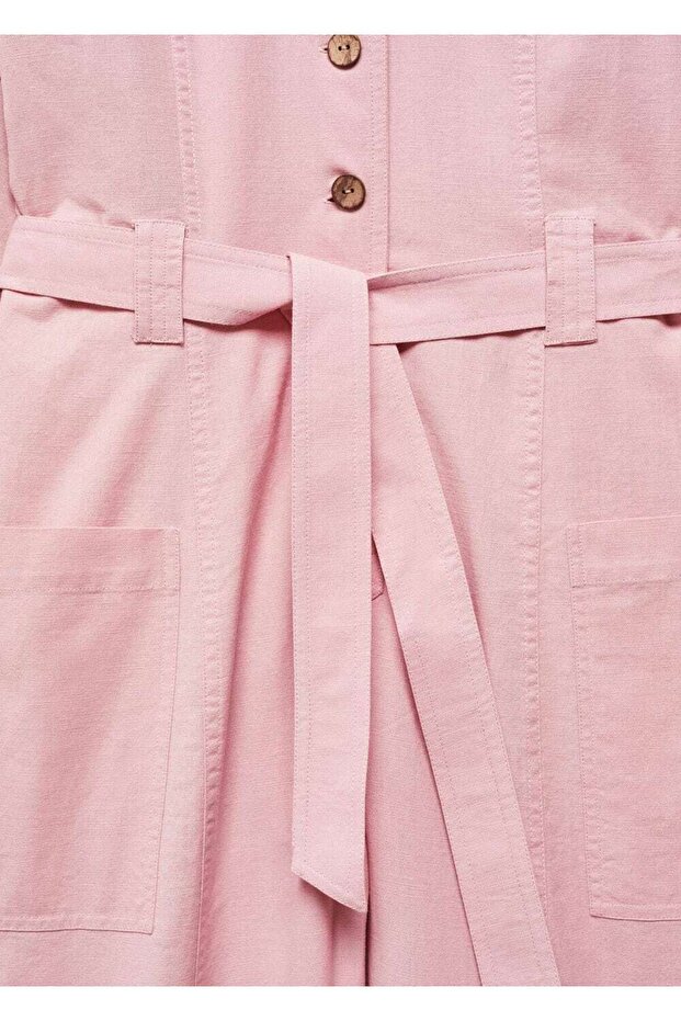 Düğmeli uzun tulum - 5