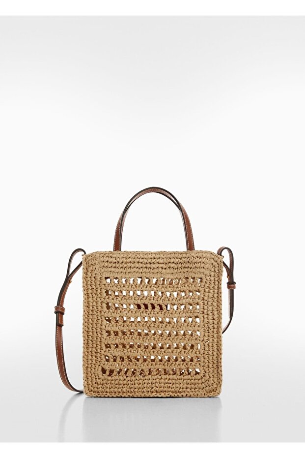 Doğal elyaf omuzdan çantası - 3