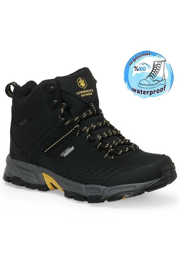 Flake Hı Watherproof® Softshell Outdoor Erkek Bot Siyah - 1