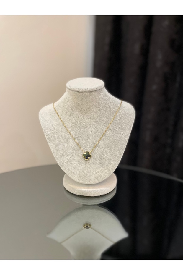 Siyah Tek Yoncalı Çelik Kole - 2