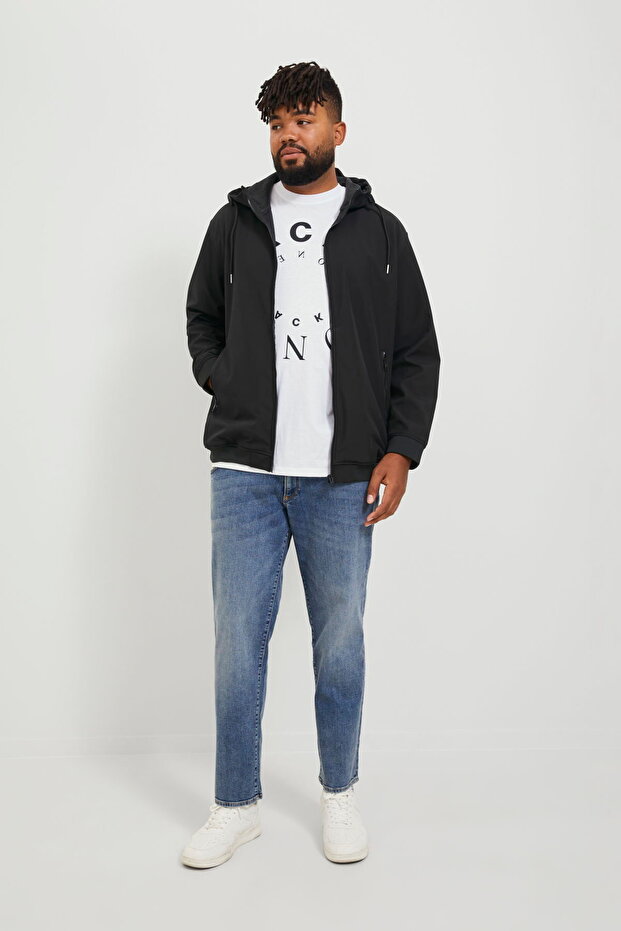 Büyük Beden Kapüşonlu Ceket - Basic - 4