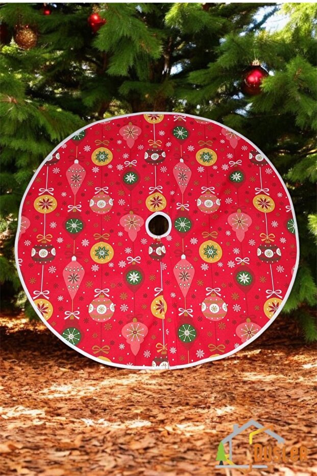 Christmas Gift Bow Foot Carpet, Christmas Tree under Cover, Pine Tree Skirt Washable Velcro