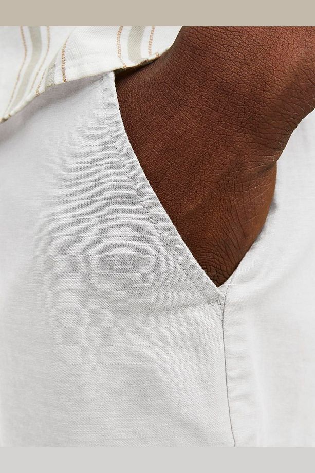 Chino Şort, XL, Krem - 8