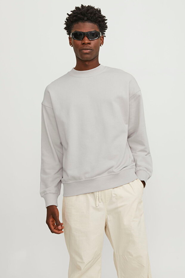 Erkek Bisiklet Yaka Basic Sweatshirt - Collective - 7