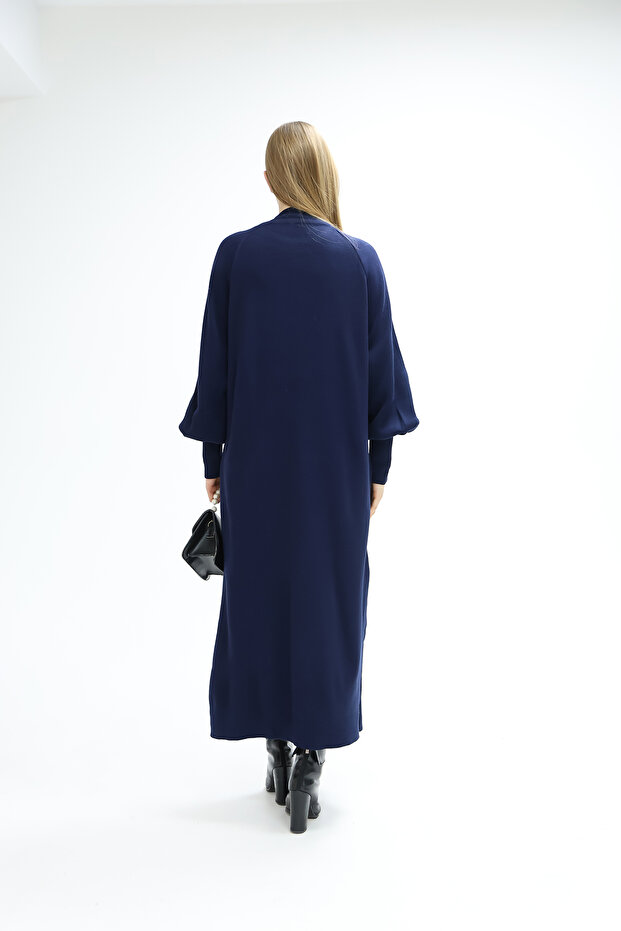 BALON KOL TRİKO ELBİSE - 5