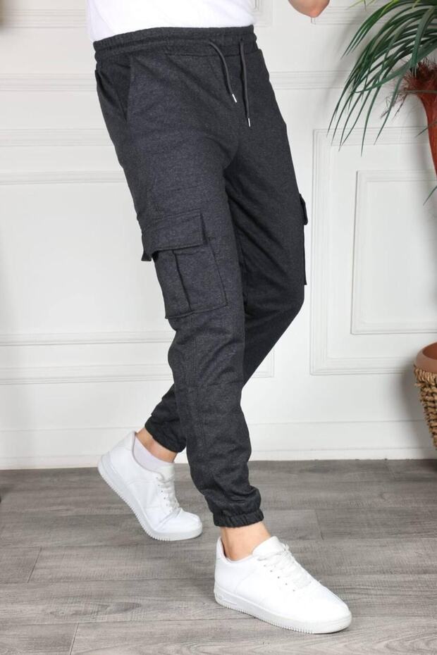 Kargo Cep Unisex Paça Lastikli Eşofman Altı - 1
