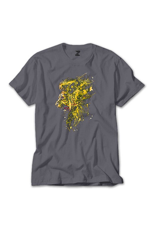 Μπλουζάκι Gold Lion Splash Grey