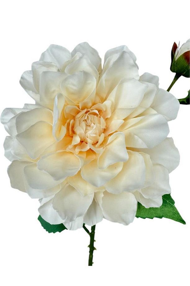 Yapay Çiçek Krizantem Yavruağzı Tek Dal Tomurcuklu 65*17cm Kumaş Çiçek Uzun Dal - 4
