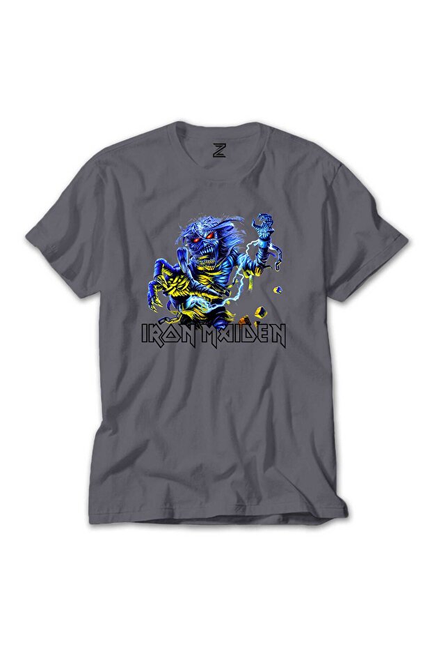 Iron Maiden Sleeve Gray T-Shirt