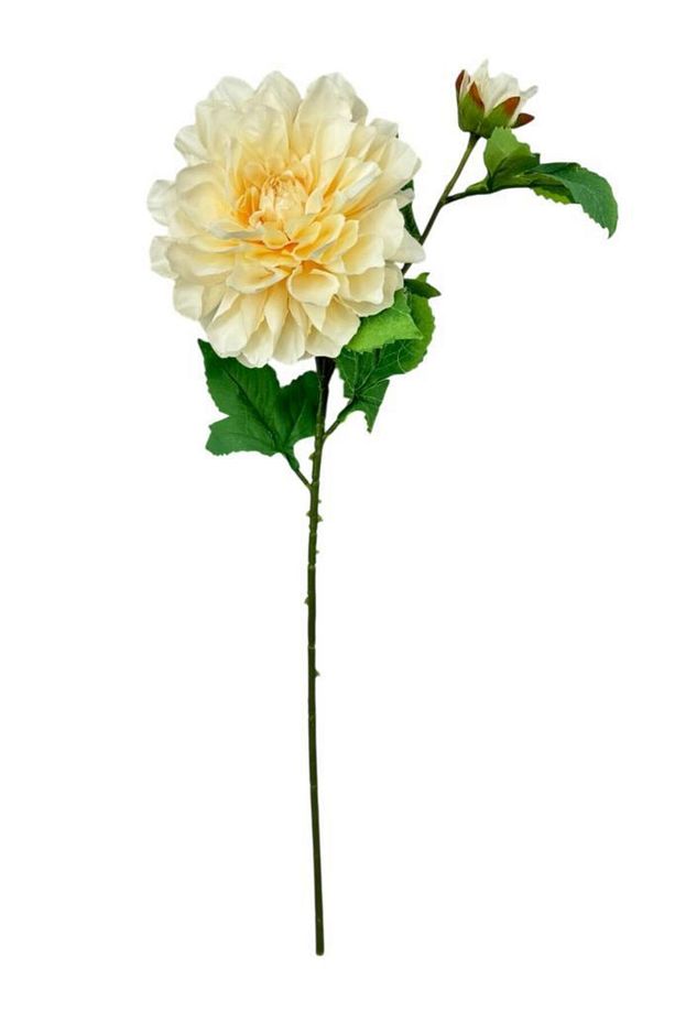 Yapay Çiçek Krizantem Yavruağzı Tek Dal Tomurcuklu 65*17cm Kumaş Çiçek Uzun Dal - 3