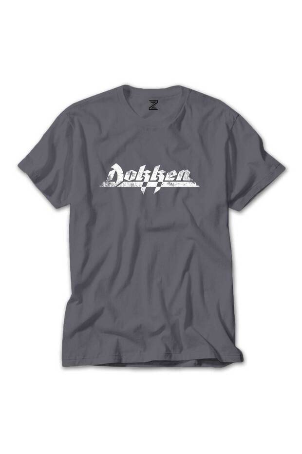 Dokken Logo Gray T-Shirt
