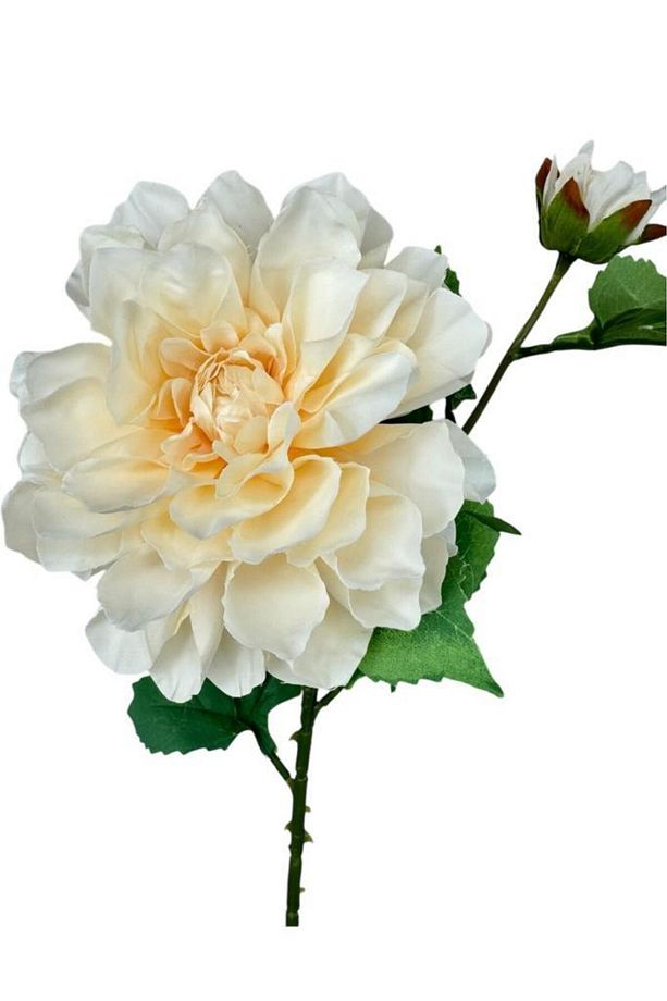 Yapay Çiçek Krizantem Yavruağzı Tek Dal Tomurcuklu 65*17cm Kumaş Çiçek Uzun Dal - 1