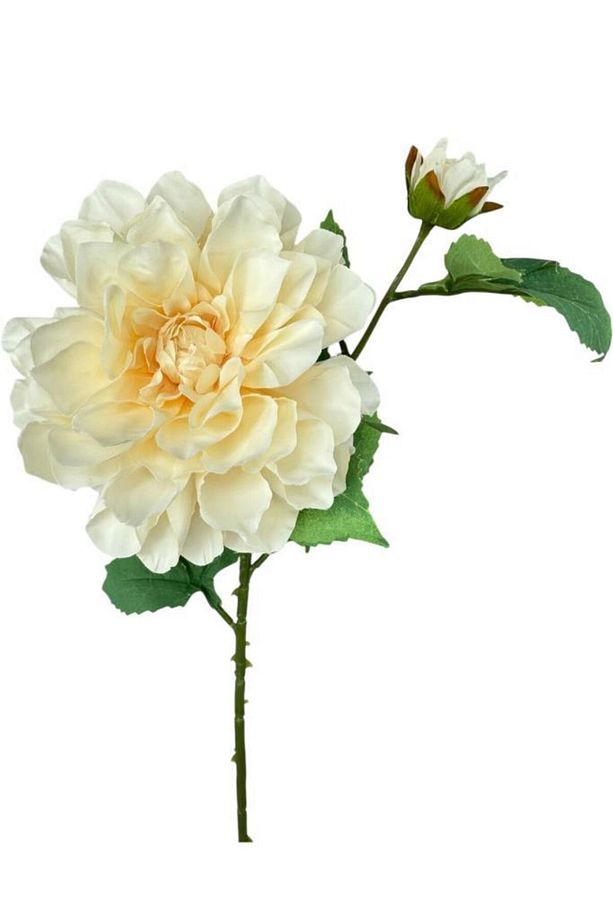 Yapay Çiçek Krizantem Yavruağzı Tek Dal Tomurcuklu 65*17cm Kumaş Çiçek Uzun Dal - 5