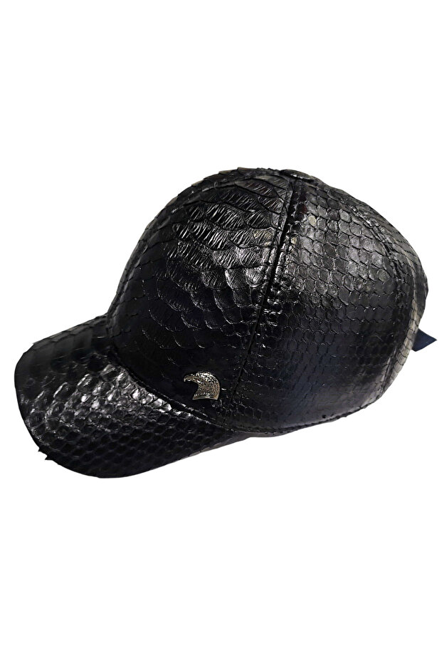 Genuine Python Leather Hat - 1