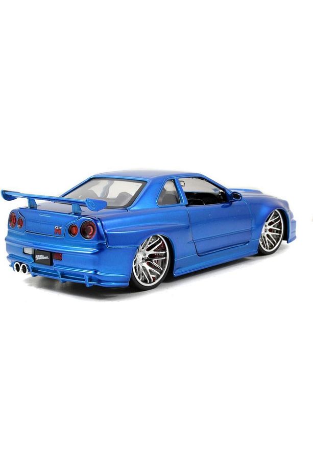 Fast and Furious Brian's Nissan Skyline GT-R (BNR34) 1/24 Model Araba - 2