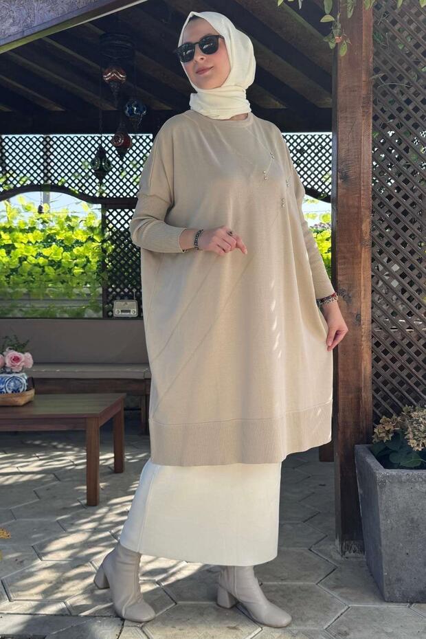 Melda Triko Tunik Taş - 4