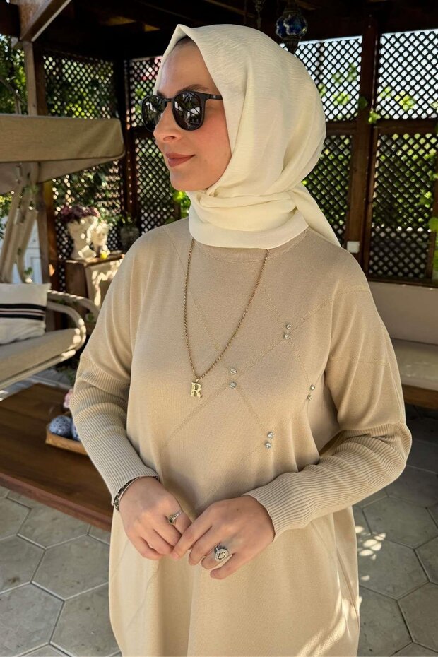 Melda Triko Tunik Taş - 2