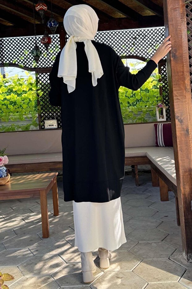 Melda Triko Tunik Siyah - 8