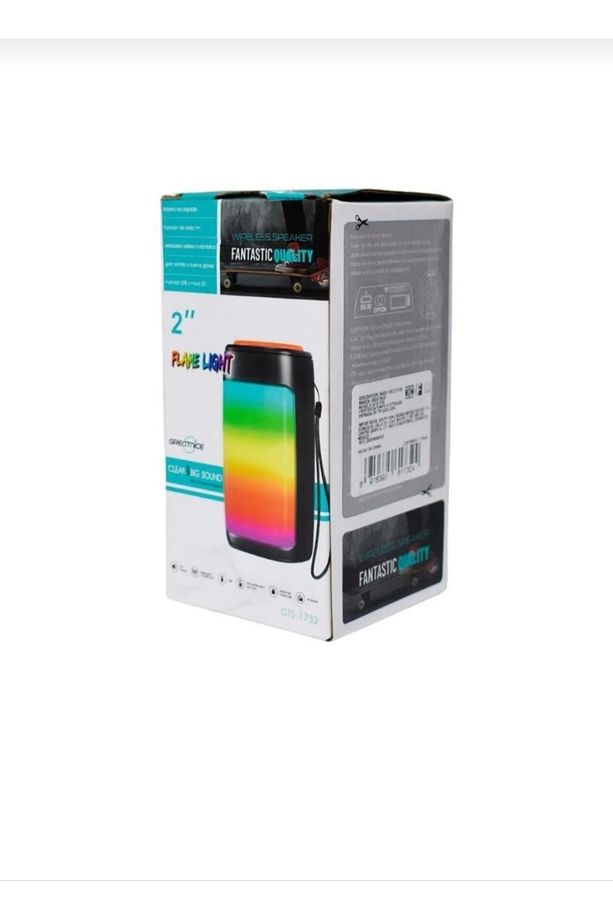 Rgb Led Işıklı Bluetooth Hoparlör Usb-Tf-Fm Radyo Ses Bombası - 4