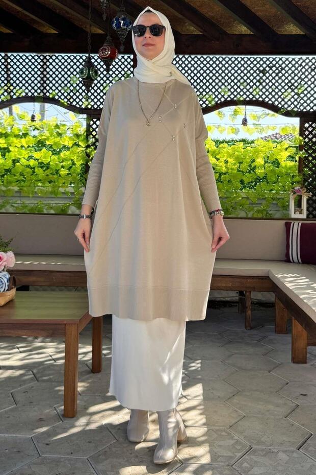 Melda Triko Tunik Taş - 7