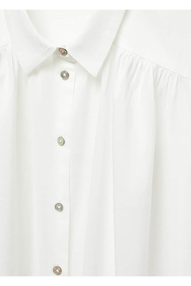 Düğmeli kolsuz gömlek - 5