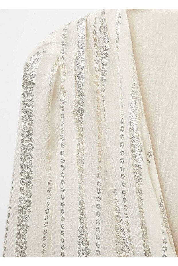 Çiçekli anvelop kesim bluz - 6