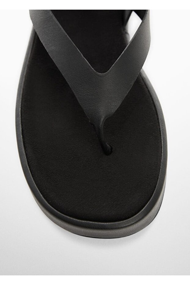 Platformlu bantlı sandalet - 5