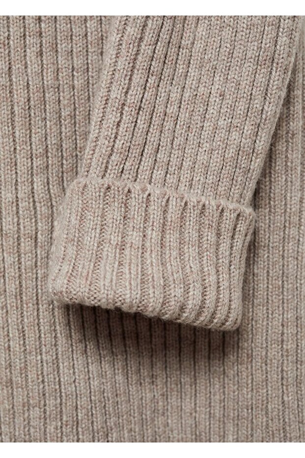 Fermuarlı fitilli kazak - 7